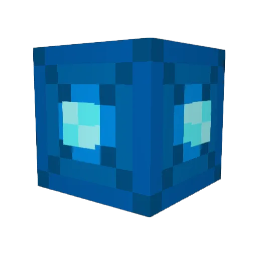 INFLUX1S Minecraft avatar head, 3D render