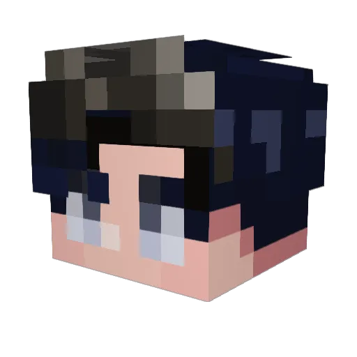 INFP_TT Minecraft avatar head, 3D render