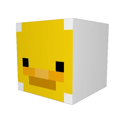 INF_Creed Minecraft avatar head, 3D render