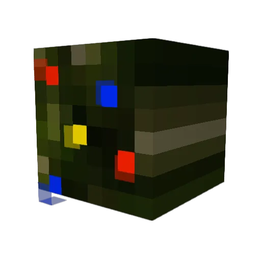 INF_Diverse_X Minecraft avatar head, 3D render