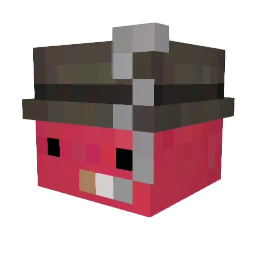 INGV Minecraft avatar head, 3D render