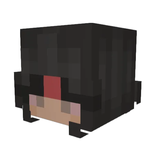 INIAKA Minecraft avatar head, 3D render