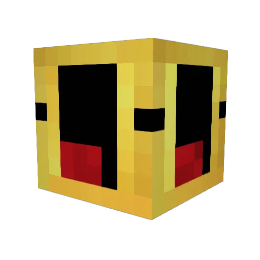 INJAGI Minecraft avatar head, 3D render