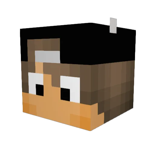 INKEDxLAD Minecraft avatar head, 3D render