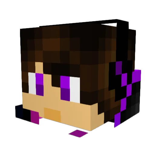 INMORTL01 Minecraft avatar head, 3D render