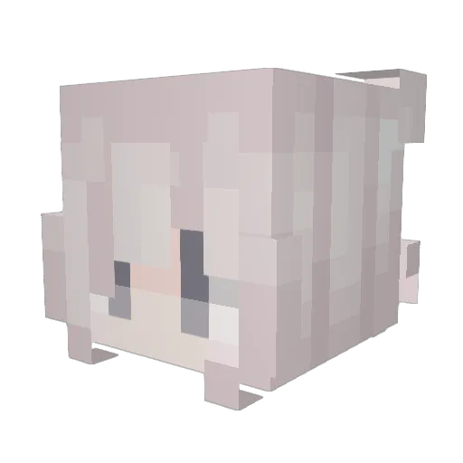 INOXPOT Minecraft avatar head, 3D render