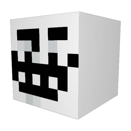 INQIZZO Minecraft avatar head, 3D render