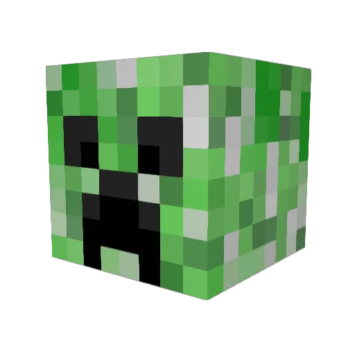 INSEL3000 Minecraft avatar head, 3D render