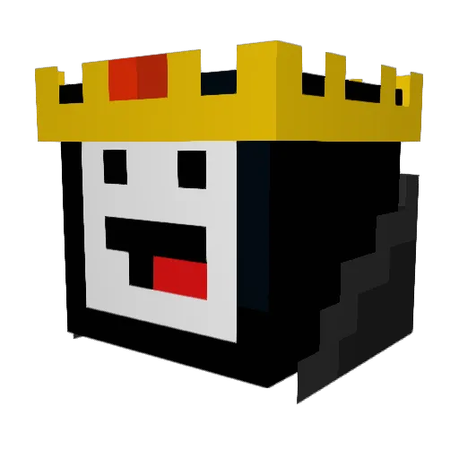 INST_CJ Minecraft avatar head, 3D render