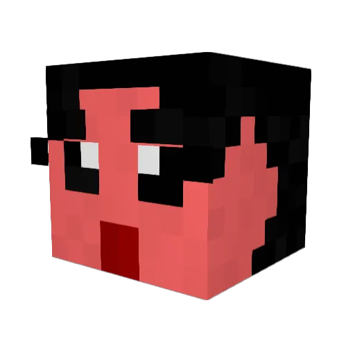 INSaNez7 Minecraft avatar head, 3D render