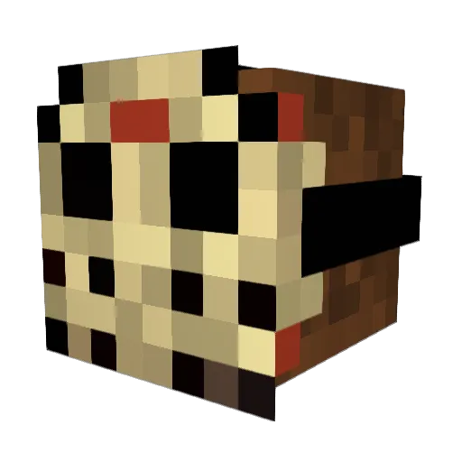 INTEGRA_Js Minecraft avatar head, 3D render
