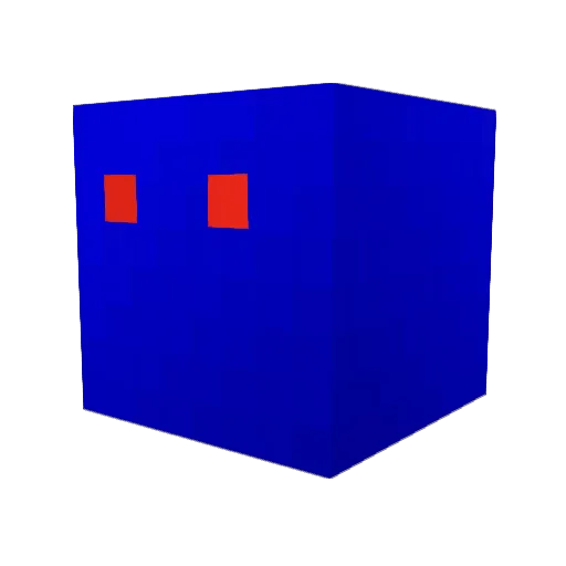 INTELBOY Minecraft avatar head, 3D render