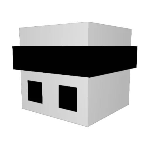 INTELERSMC Minecraft avatar head, 3D render