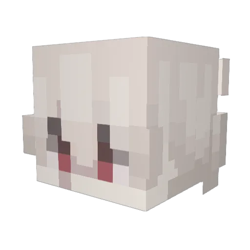 INTONES Minecraft avatar head, 3D render