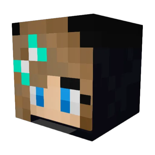 INTOSTREET Minecraft avatar head, 3D render