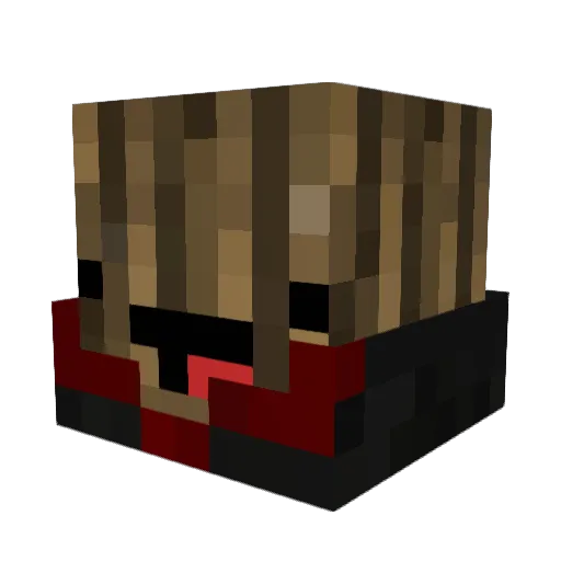 INVT Minecraft avatar head, 3D render