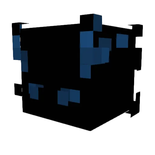 INVTI Minecraft avatar head, 3D render