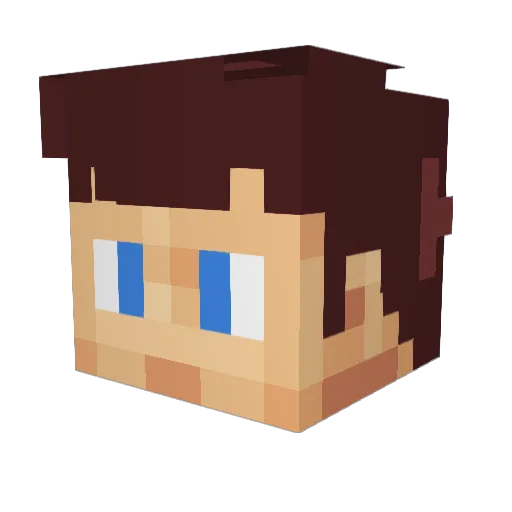 INanoBeatz Minecraft avatar head, 3D render