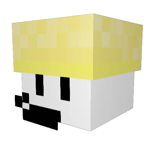 INeedASupreme Minecraft avatar head, 3D render