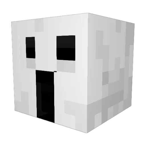 INeedHealingO Minecraft avatar head, 3D render