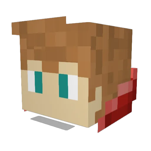 INeverSleepFERn Minecraft avatar head, 3D render