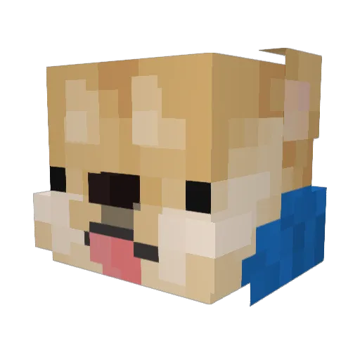 INexou_PVP Minecraft avatar head, 3D render