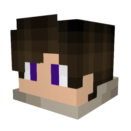 INoahTaco Minecraft avatar head, 3D render
