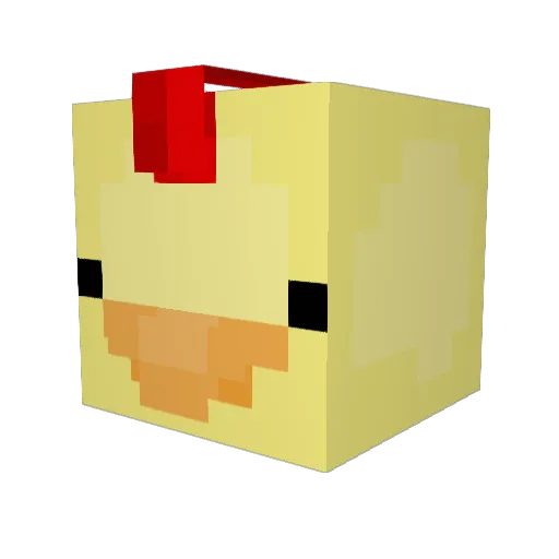 INotPlankton Minecraft avatar head, 3D render