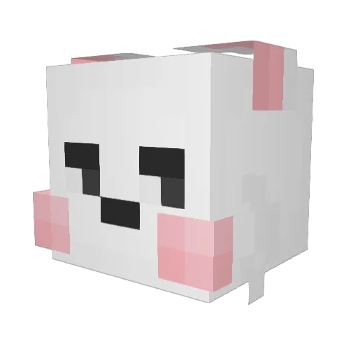 IO1009 Minecraft avatar head, 3D render