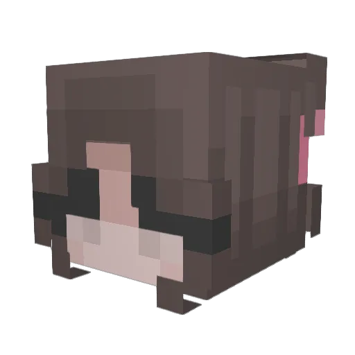 IOLTT Minecraft avatar head, 3D render