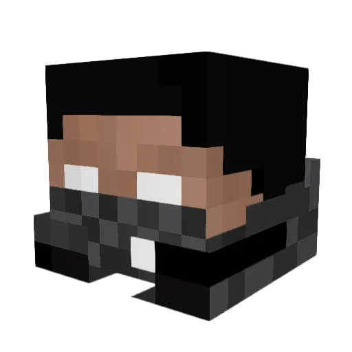 IOMARI Minecraft avatar head, 3D render