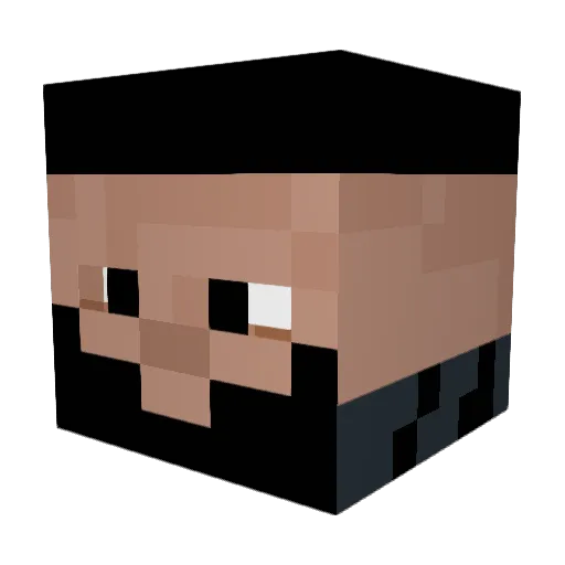 IORYAI Minecraft avatar head, 3D render