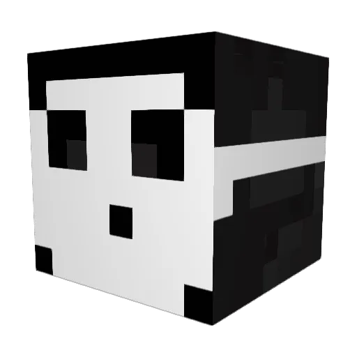 IOT4 Minecraft avatar head, 3D render