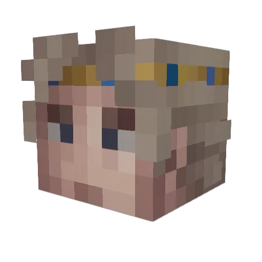 IOptionControl Minecraft avatar head, 3D render