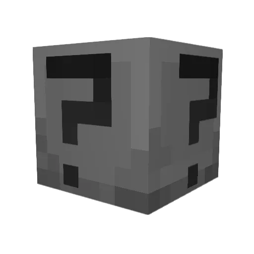 IPDA Minecraft avatar head, 3D render