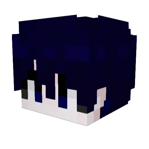 IPKEL Minecraft avatar head, 3D render