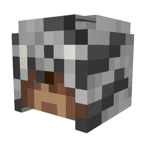 IPL_YT Minecraft avatar head, 3D render