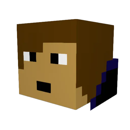 IPPER322 Minecraft avatar head, 3D render