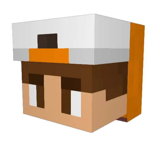 IPUGHI Minecraft avatar head, 3D render