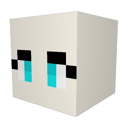 IPinPublicPoolz Minecraft avatar head, 3D render