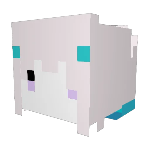 IPlayForZero Minecraft avatar head, 3D render