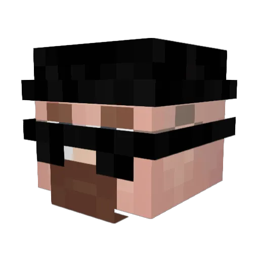 IPlayinMinecraft Minecraft avatar head, 3D render