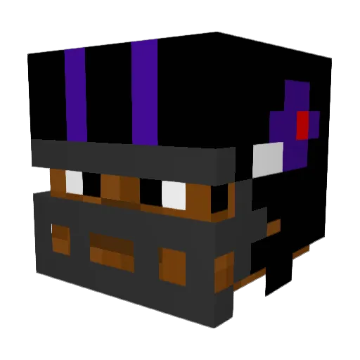 IPod_ Minecraft avatar head, 3D render