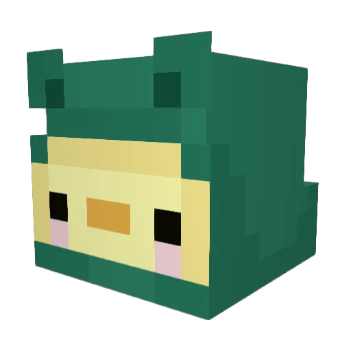 IPotatoGodI Minecraft avatar head, 3D render