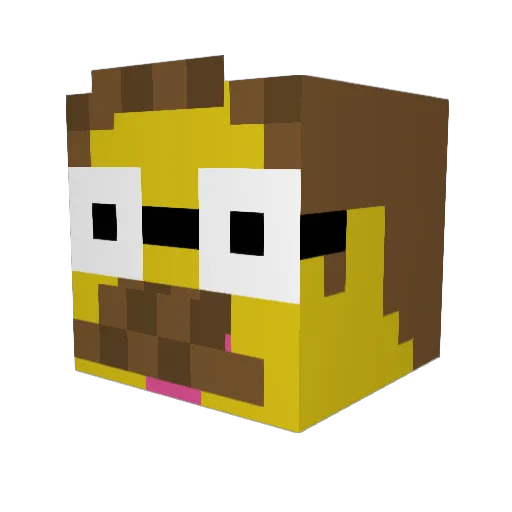 IProxey Minecraft avatar head, 3D render