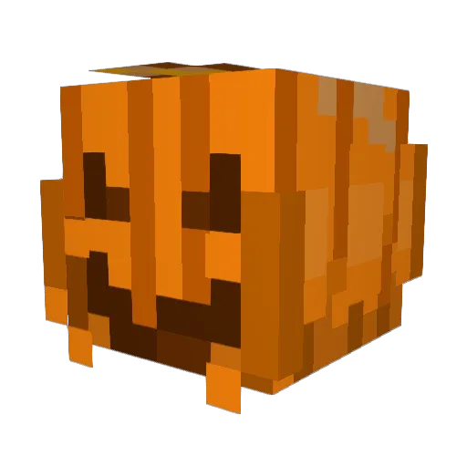 IPumpki Minecraft avatar head, 3D render