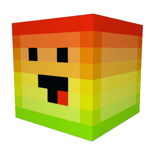 IQ180NOOB Minecraft avatar head, 3D render