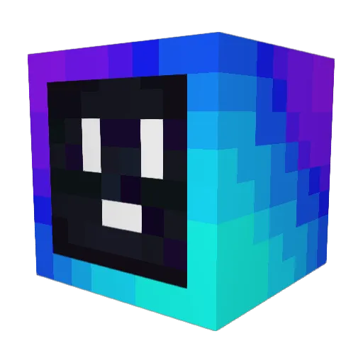 IQ303 Minecraft avatar head, 3D render