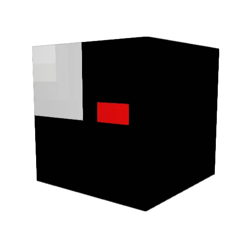 IQ456 Minecraft avatar head, 3D render