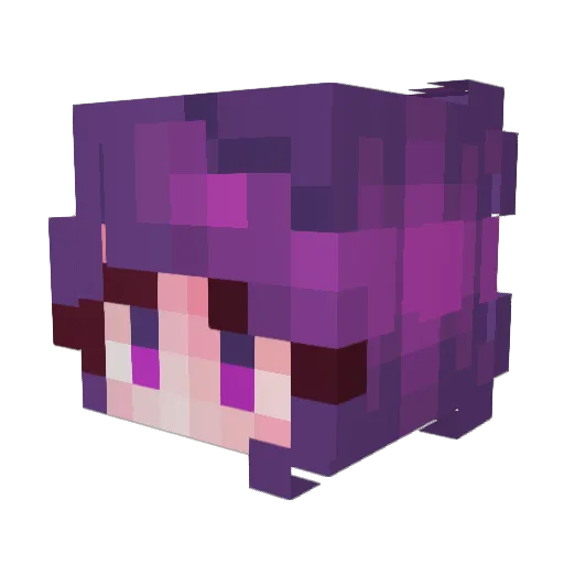 IQSenpai04 Minecraft avatar head, 3D render